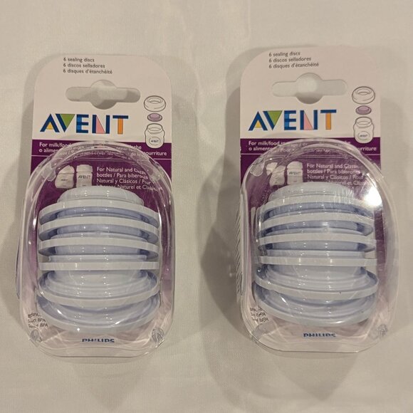 NWT Philips Avent Sealing Discs For Feeding Bottles, Storing Pumped Breastmilk - Picture 2 of 13